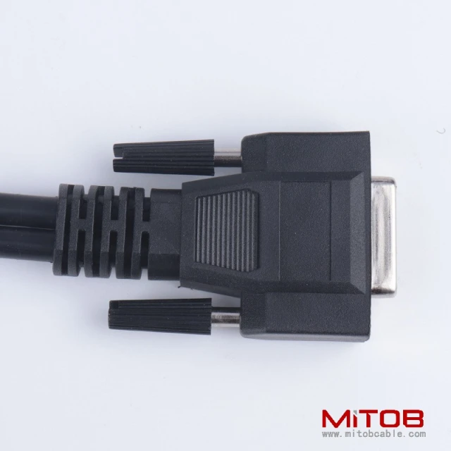 DB15Pin to J1939 9pin and J1708 6PIN diagnostic  cable for truck