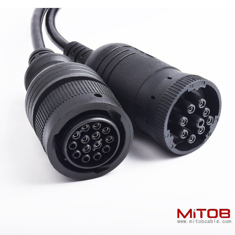 DB15Pin to Cummins J1939 9-pin AND 14 pin truck diagnostic cable