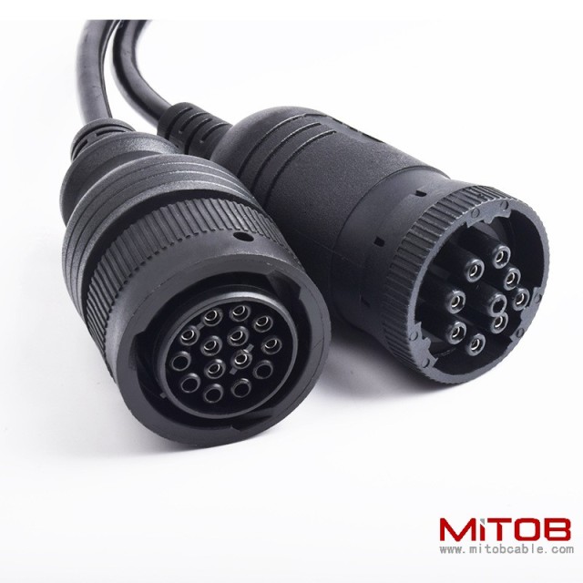 DB15Pin to Cummins J1939 9-pin AND 14 pin truck diagnostic cable