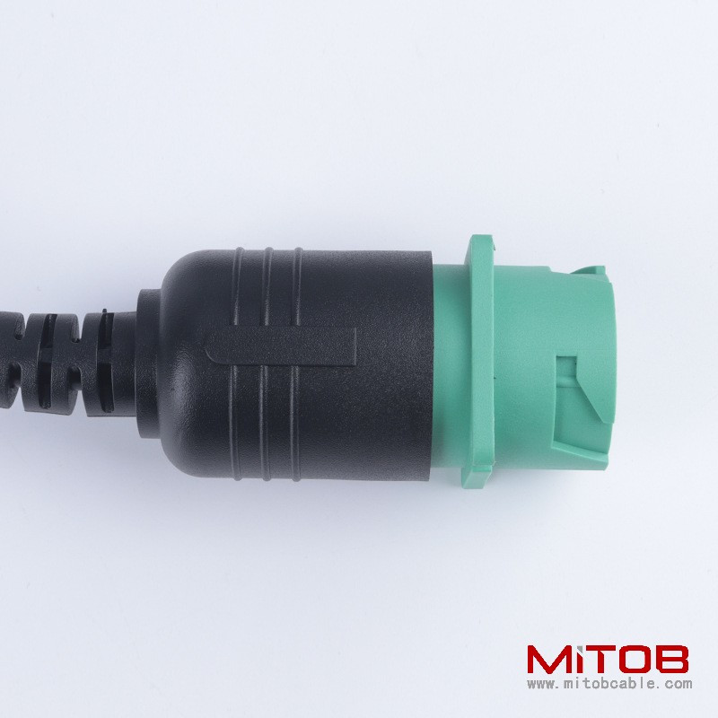 OBD2 16pin male to j1939  9pin  cable  for  heavy-duty truck OBD diagnostic cable