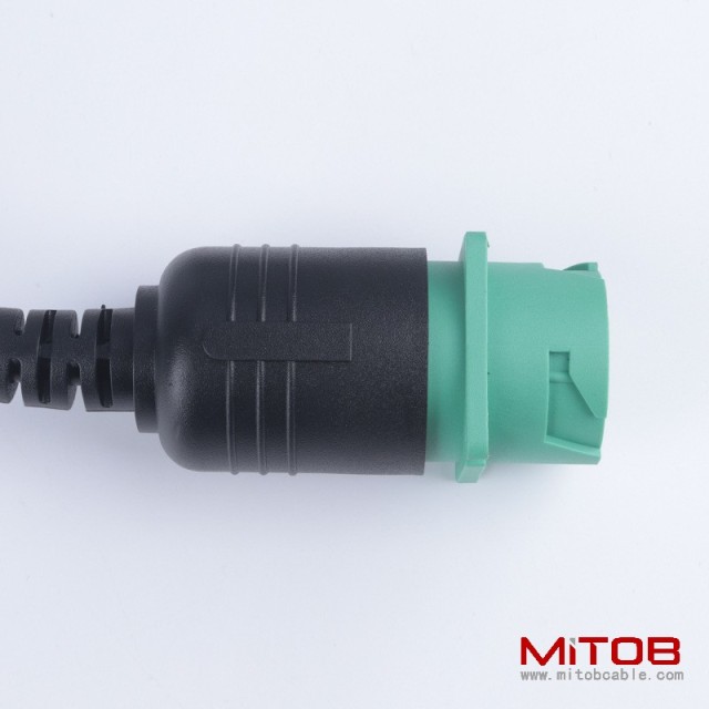 OBD2 16pin male to j1939  9pin  cable  for  heavy-duty truck OBD diagnostic cable