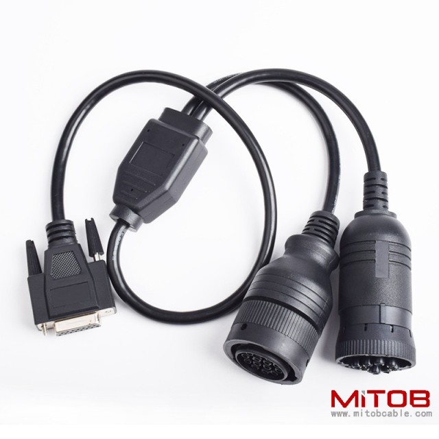 DB15Pin to Cummins J1939 9-pin AND 14 pin truck diagnostic cable