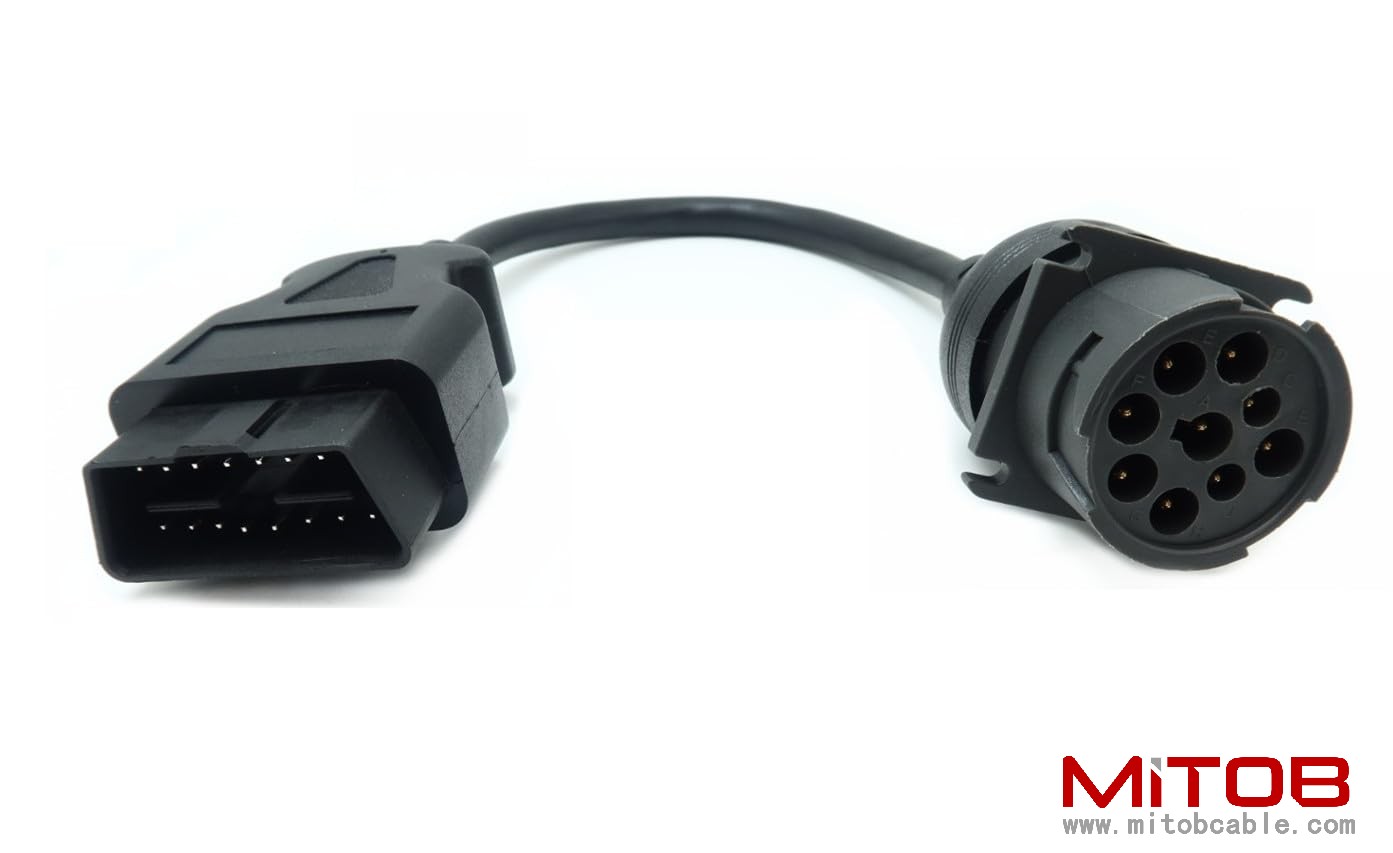 OBD2 Male to J1939 Female Cable for Both J1939 Type 1 and J1939 Type 2