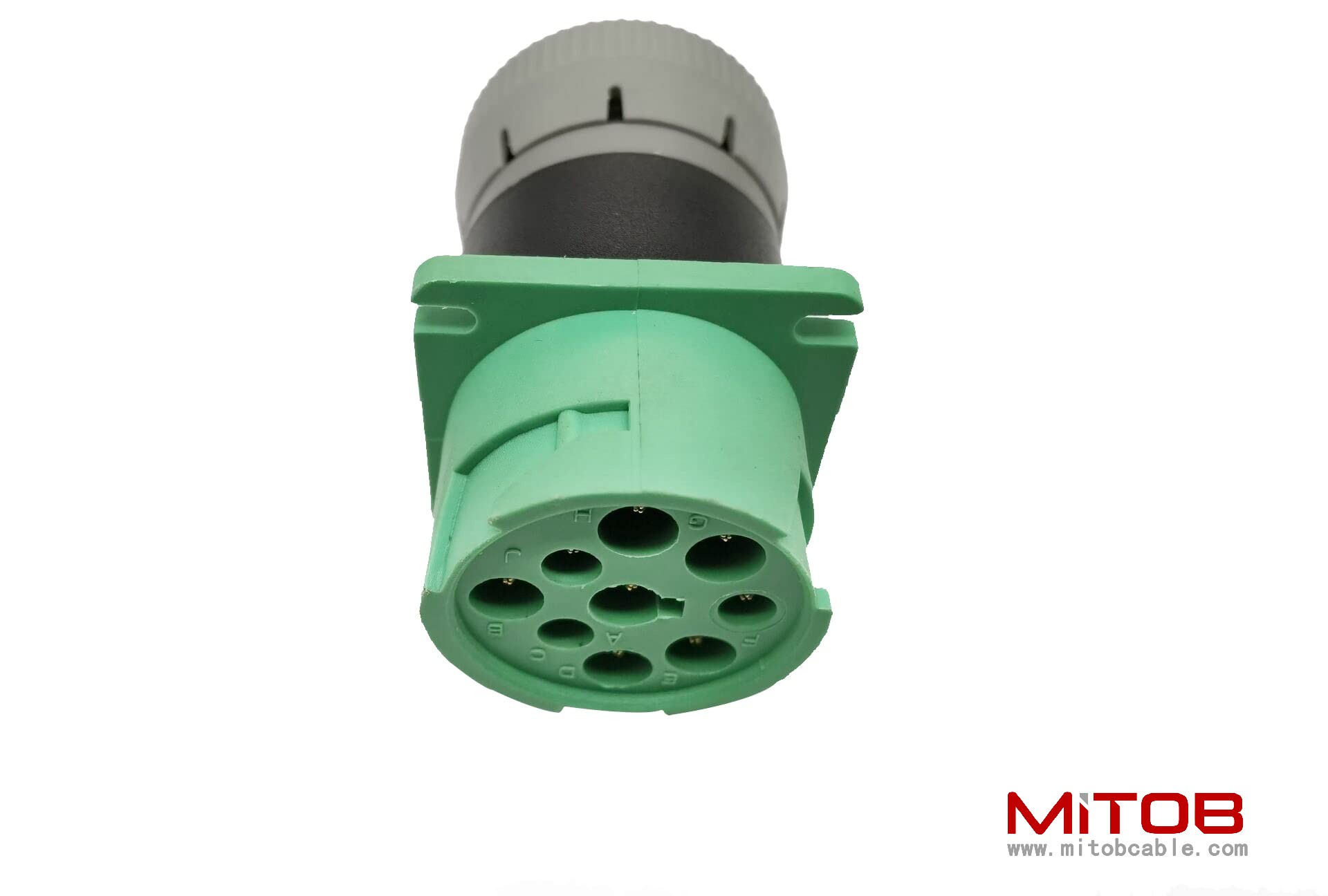 Green 9pin J1939 Type 2 to 6pin J1708 Adapter