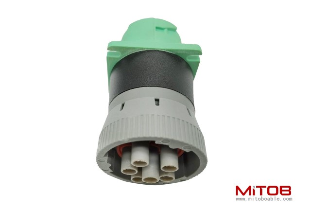 Green 9pin J1939 Type 2 to 6pin J1708 Adapter