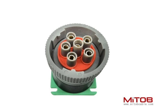 Green 9pin J1939 Type 2 to 6pin J1708 Adapter