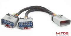 RP-1226 14-Pin Y Cable Splitter for Freightliner - 1 Male to 2 Female Adapter