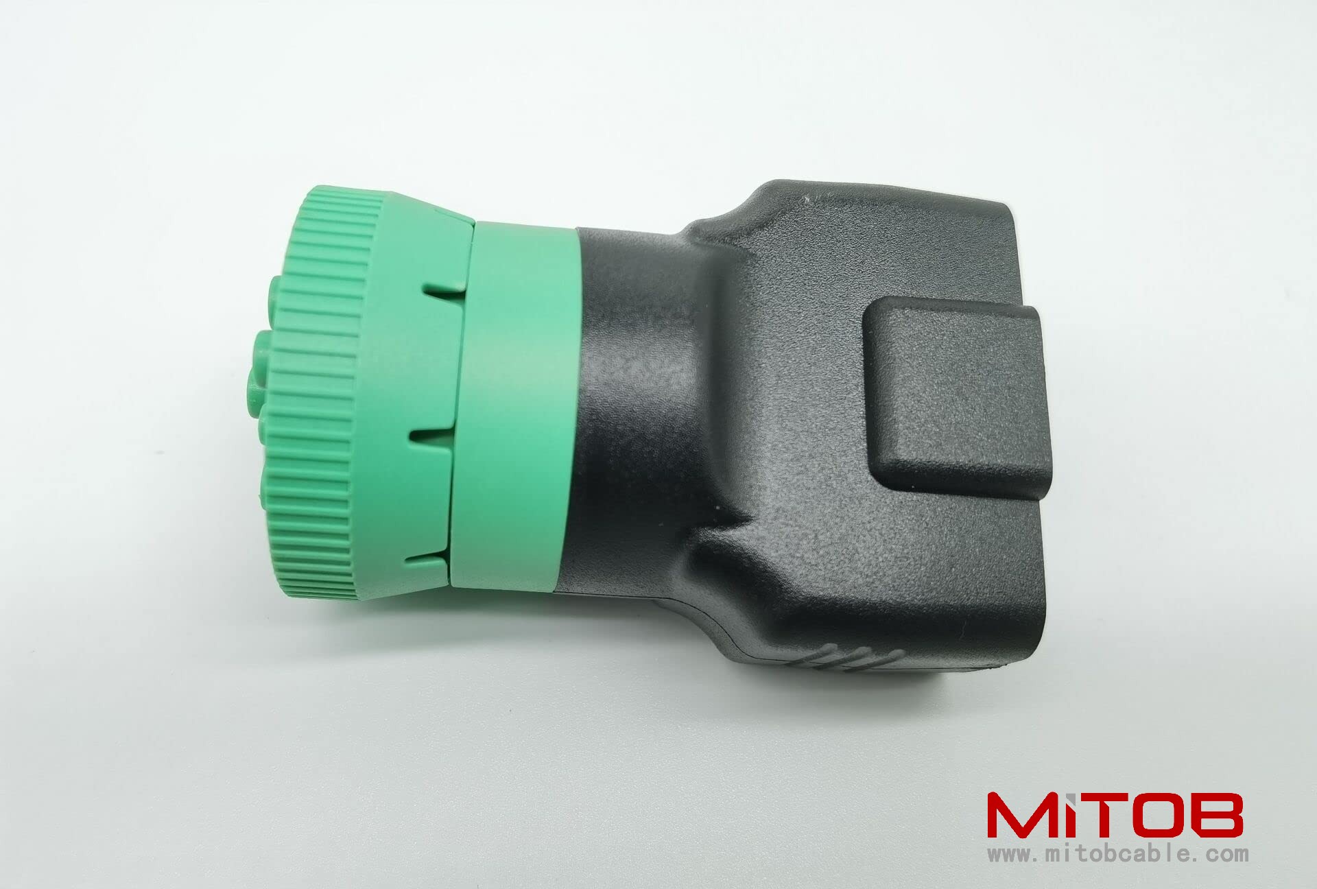 Type 2 Green 9pin J1939 to OBD2 16pin J1962 Female Adapter