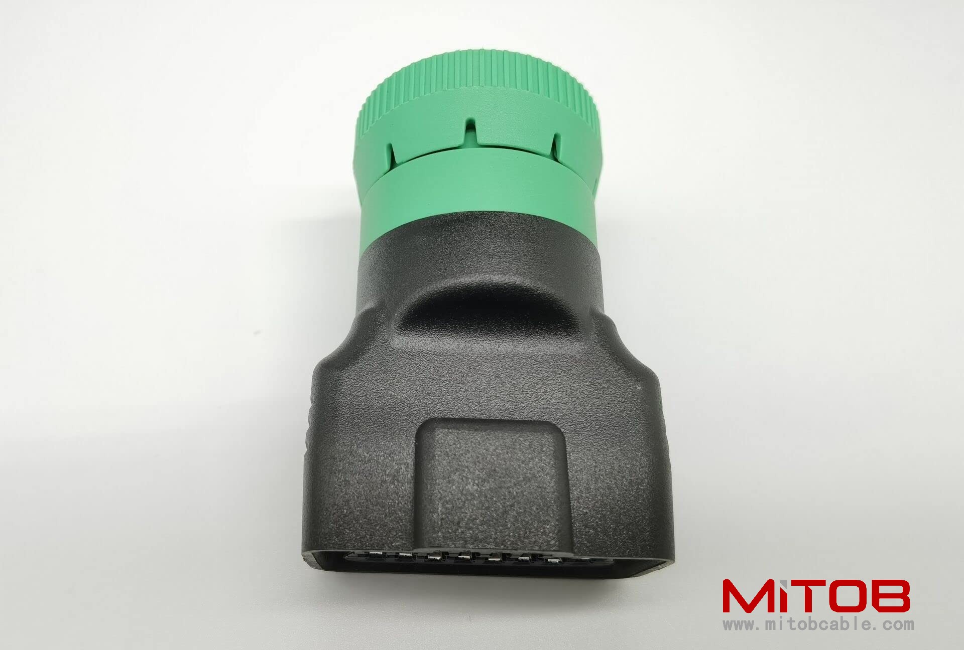 Type 2 Green 9pin J1939 to OBD2 16pin J1962 Female Adapter
