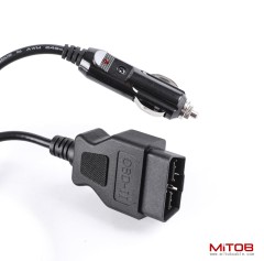 OBDII Vehicle ECU Emergency Power Supply Cable Memery Saver OBD2 to Cigar Lighter