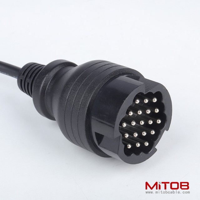 40cm Porsche 19Pin to OBD2 16Pin Cable   19pin to  16pin cable for  Porsche