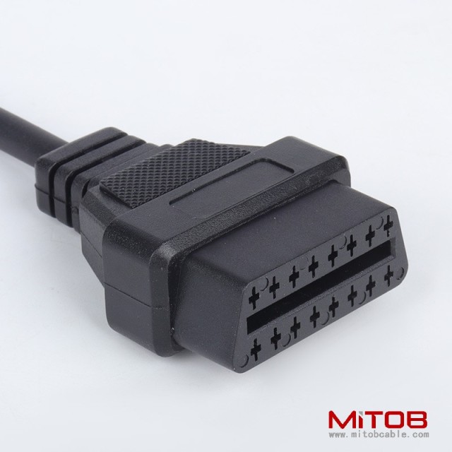 40cm Porsche 19Pin to OBD2 16Pin Cable   19pin to  16pin cable for  Porsche