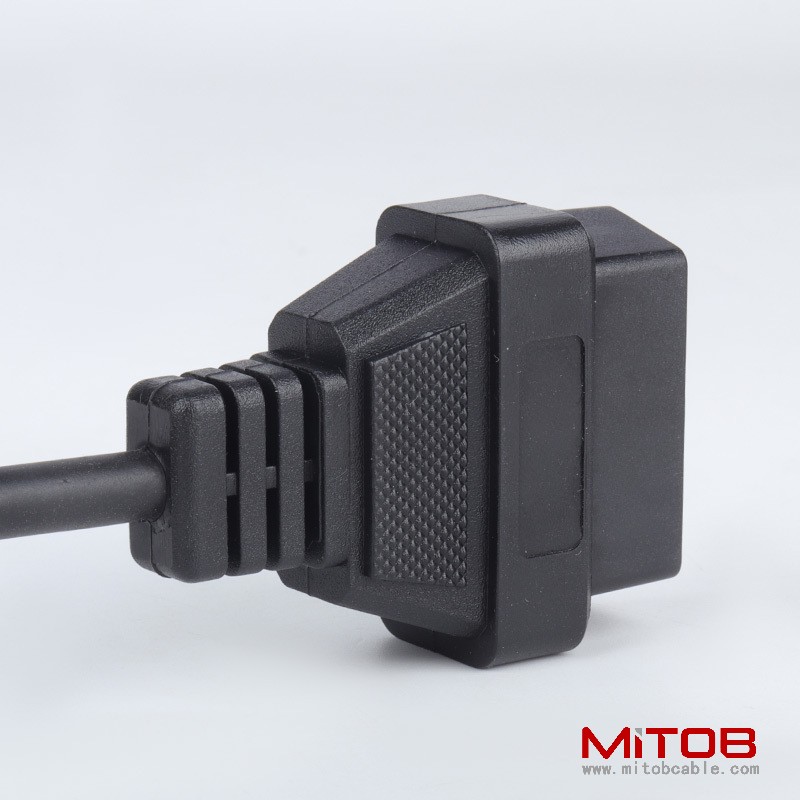 40cm Porsche 19Pin to OBD2 16Pin Cable   19pin to  16pin cable for  Porsche