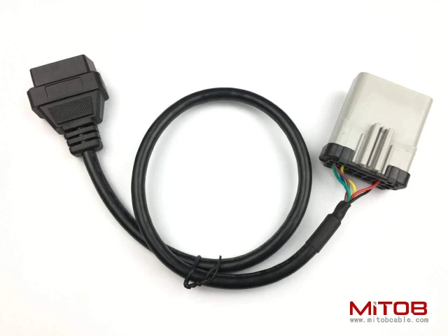 RP-1226 14 Way to 16 pin OBD ii Female ELD Cable RP1226 to OBD2 Adapter Cable