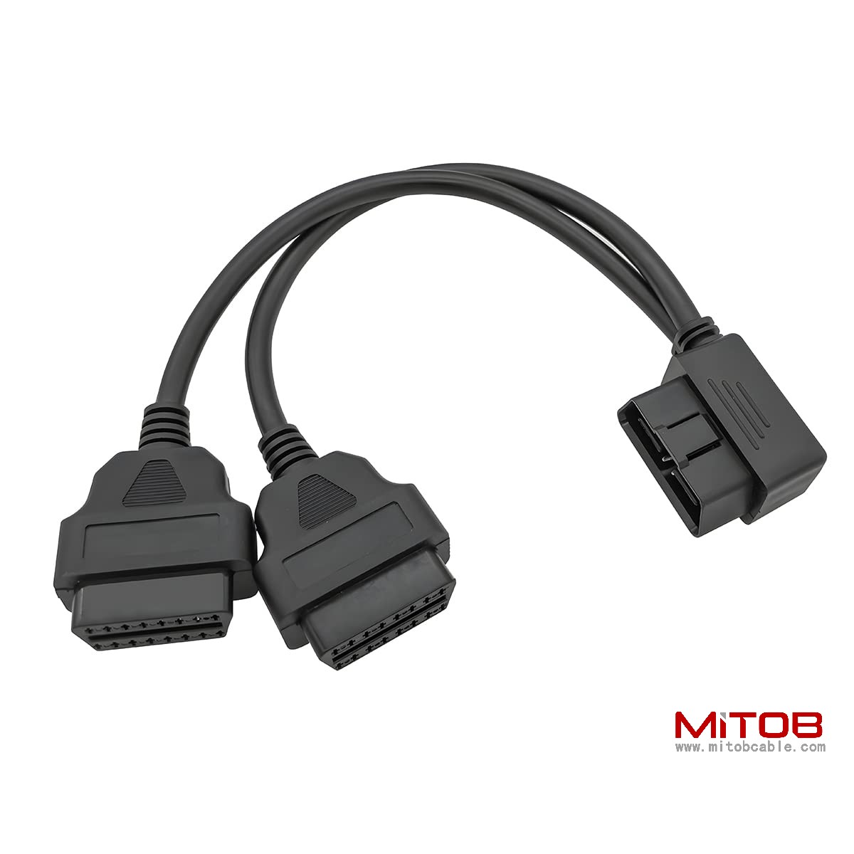 OBD2 16pin 1pcs Male to 2pcs Female Splitter Cable