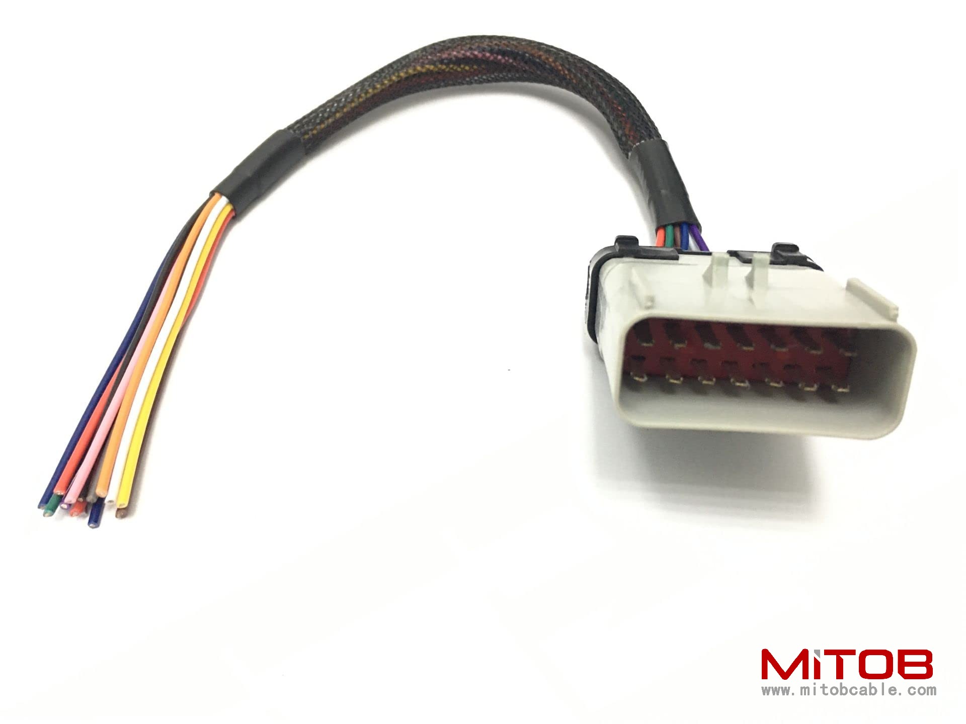 14 Way RP1226 Male Connector 14Pin to Open Loose Cable 1ft/30cm