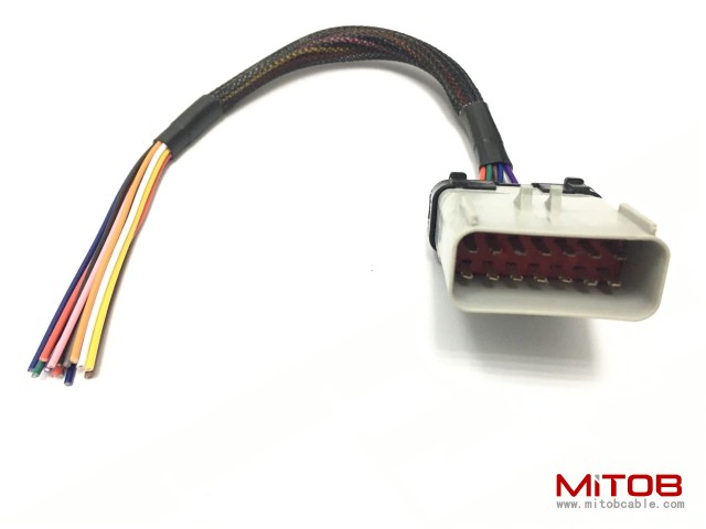 14 Way RP1226 Male Connector 14Pin to Open Loose Cable 1ft/30cm