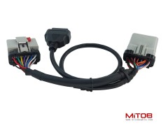 14pin RP1226 Male to 14pin RP-1226 Female to OBD2 Female Splitter Cable