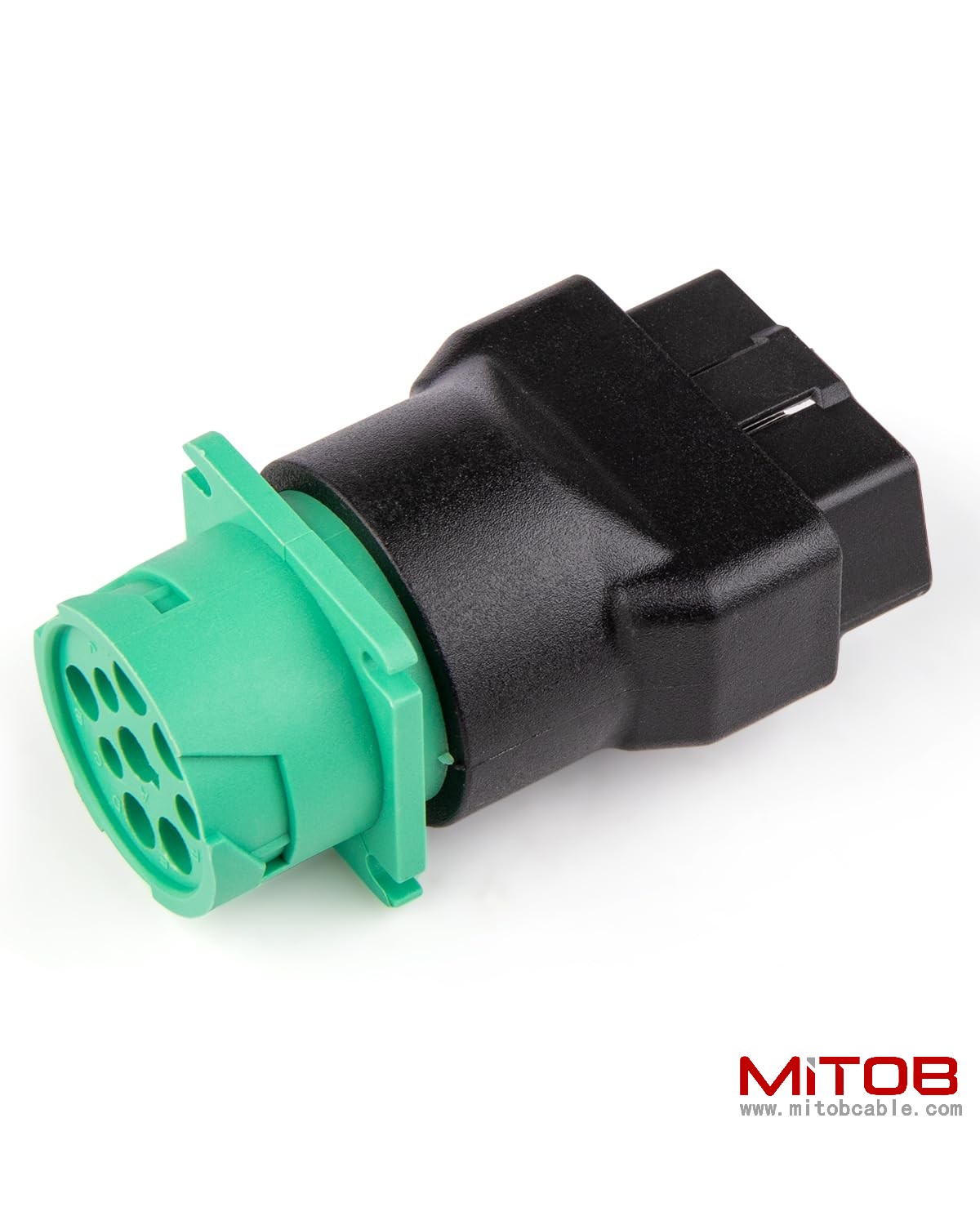 OBD2 Male to Green J1939 Female Adapter