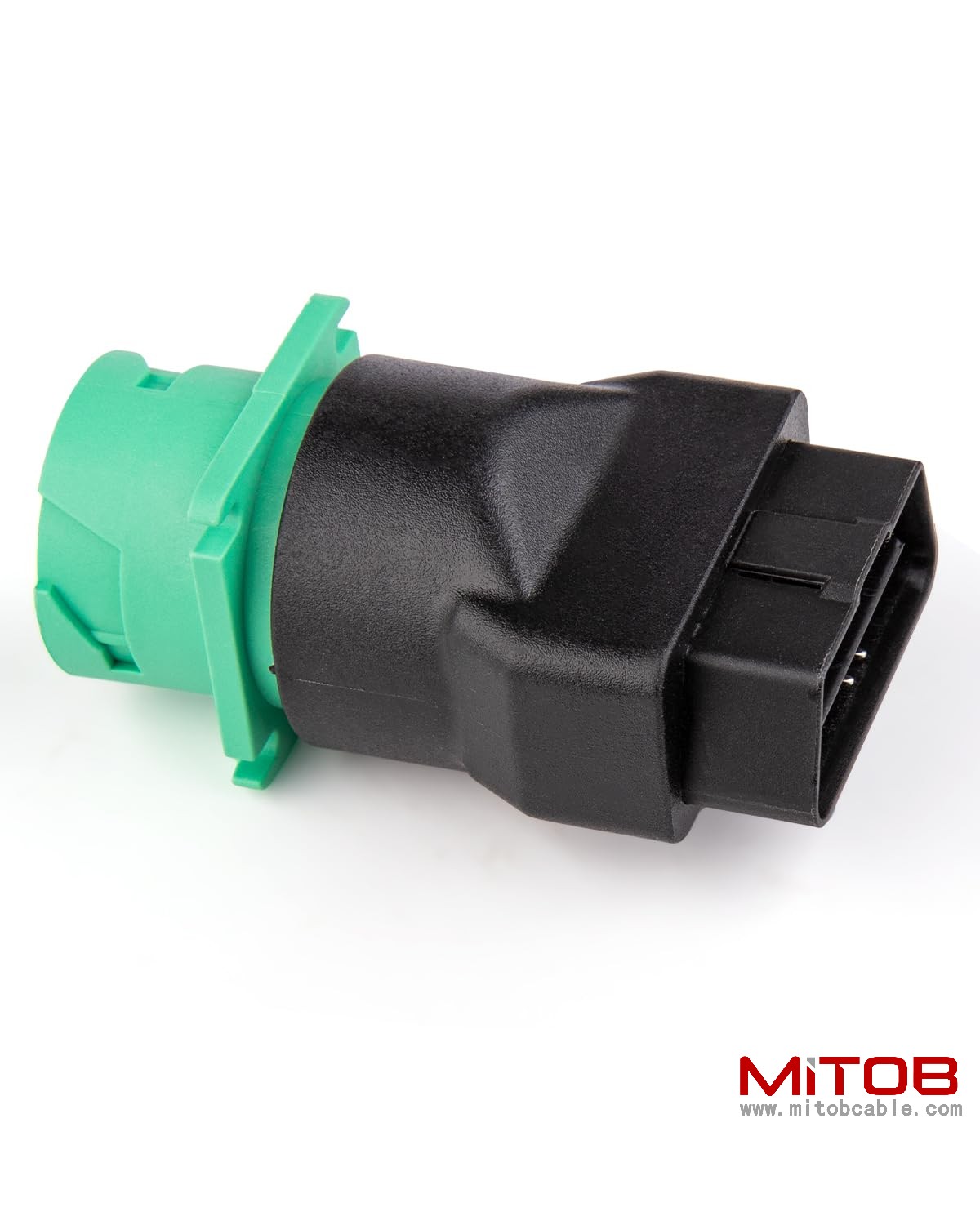 OBD2 Male to Green J1939 Female Adapter