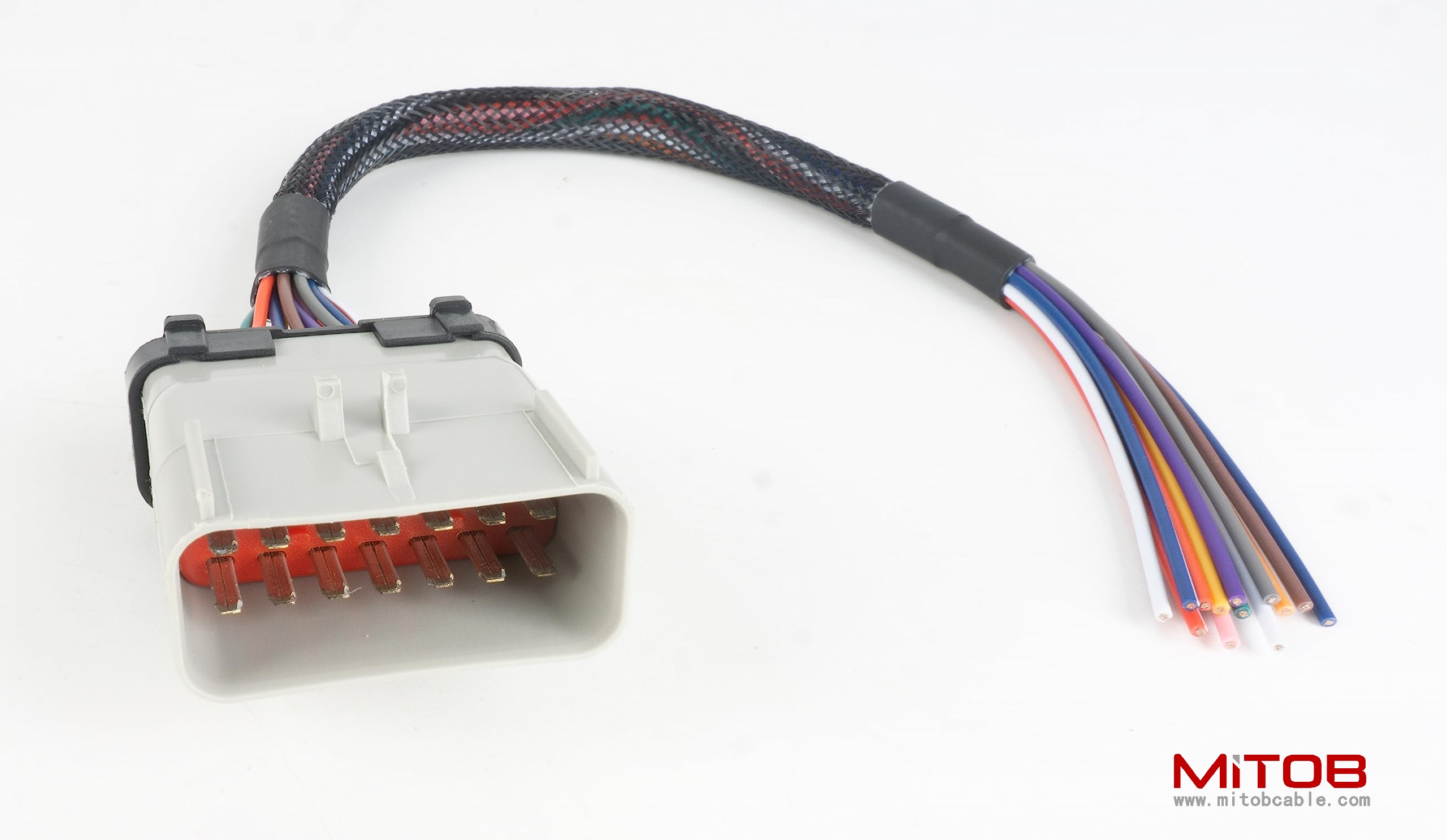 14 Way RP1226 Male Connector 14Pin to Open Loose Cable 1ft/30cm