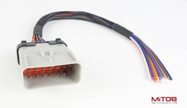 14 Way RP1226 Male Connector 14Pin to Open Loose Cable 1ft/30cm