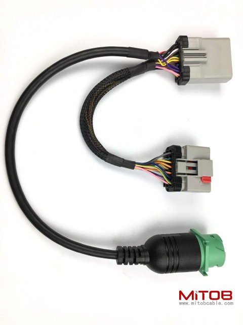 RP1226 Male to Female to J1939 Extension Splitter Y Cable for ELD Device