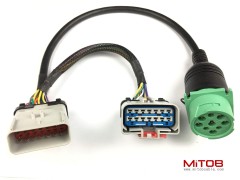 RP1226 Male to Female to J1939 Extension Splitter Y Cable for ELD Device