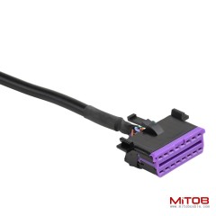 Right Angle OBD2 Splitter Y Cable 1 Male to 2 Female Extension Cable OBD II 16 Pin Cord Adapter 50cm 20inch