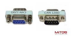 2pcs CAN Bus Terminal Resistance Terminator DB9 120ohm RS323 Serial Male to Female Connector Adapter with 120ohm Resistance