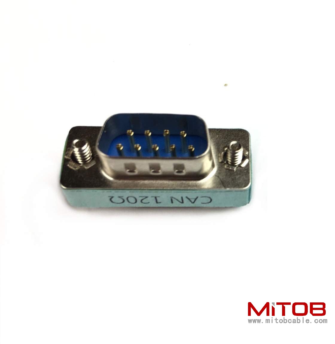 2pcs CAN Bus Terminal Resistance Terminator DB9 120ohm RS323 Serial Male to Female Connector Adapter with 120ohm Resistance