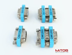 6-Pack RS323 Serial DB9 Male to Female Connector Adapter CAN Bus Terminal Resistance Terminator with 120ohm Resistance