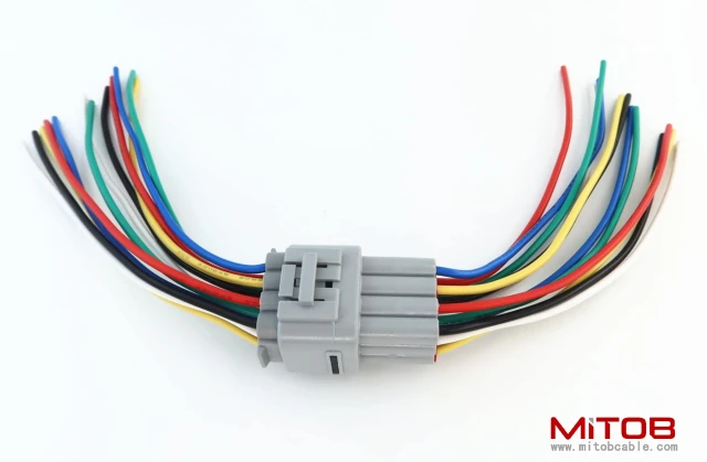 1pcs Male and 1pcs Female 12 Pin Plug Connector Pigtail Cable 12 Way Waterproof Wiring Harness 6inch