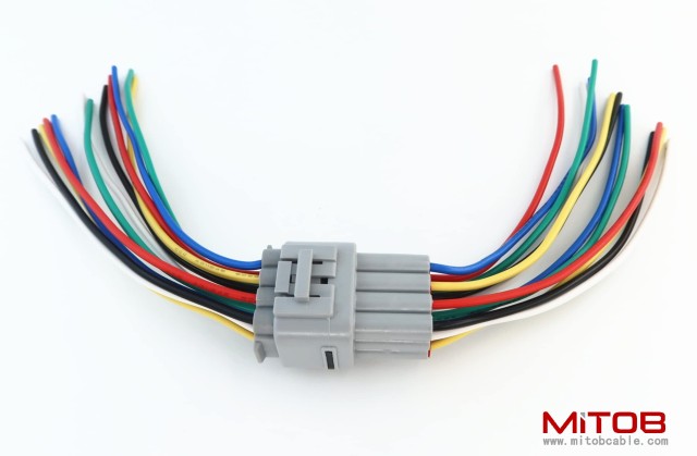 1pcs Male and 1pcs Female 12 Pin Plug Connector Pigtail Cable 12 Way Waterproof Wiring Harness 6inch