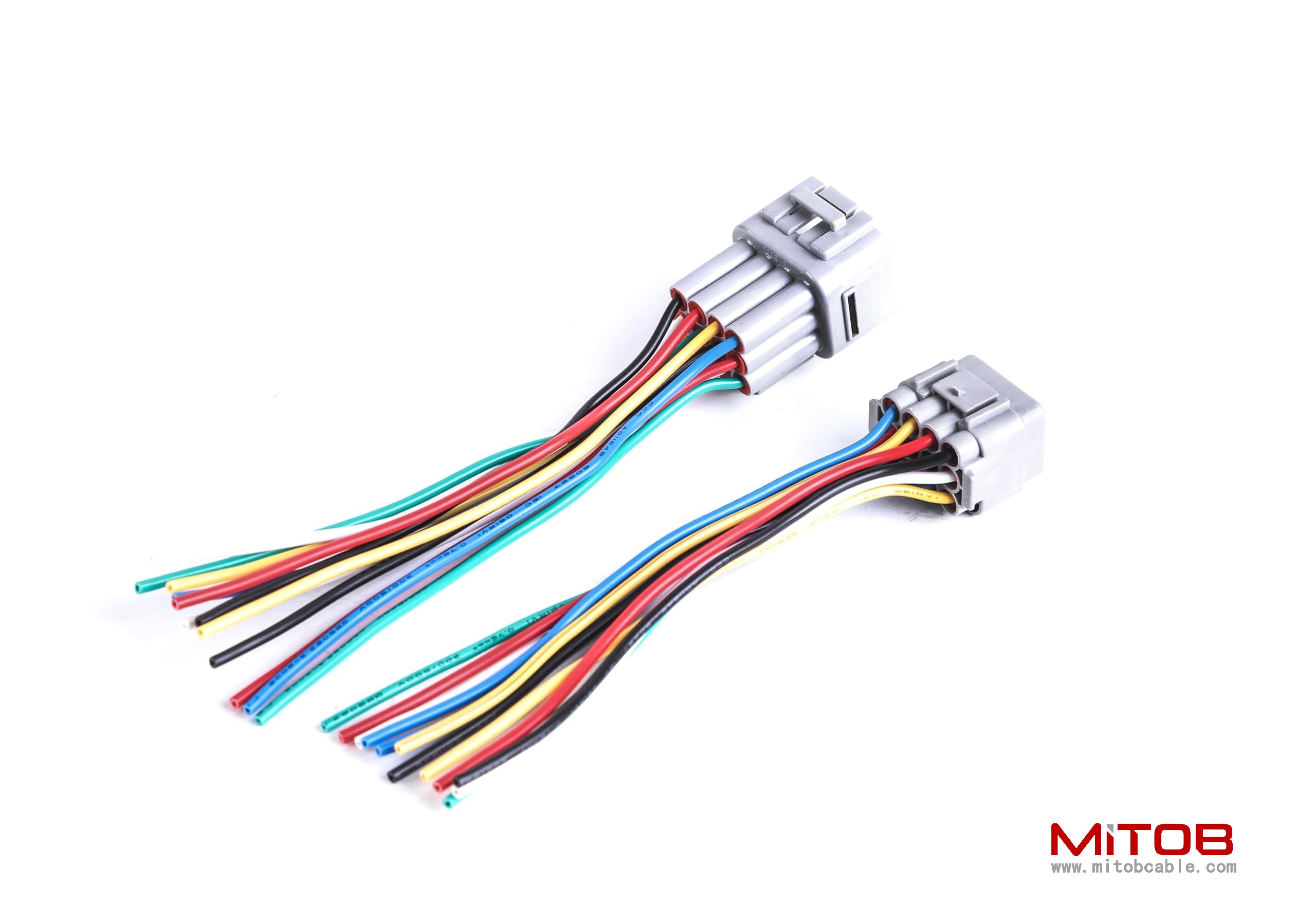 1pcs Male and 1pcs Female 12 Pin Plug Connector Pigtail Cable 12 Way Waterproof Wiring Harness 6inch