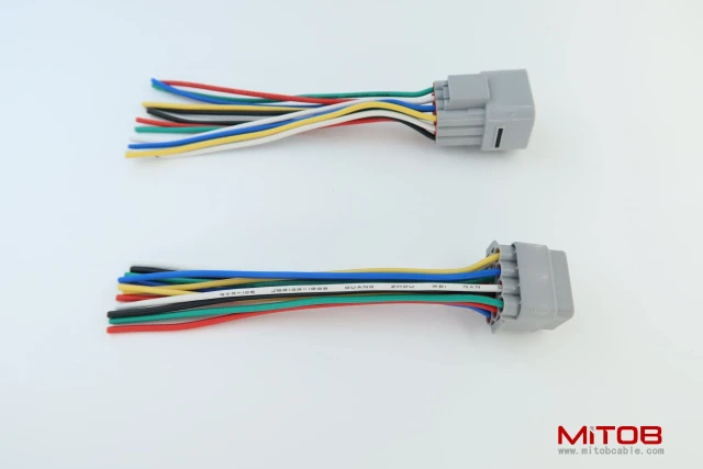 1pcs Male and 1pcs Female 12 Pin Plug Connector Pigtail Cable 12 Way Waterproof Wiring Harness 6inch
