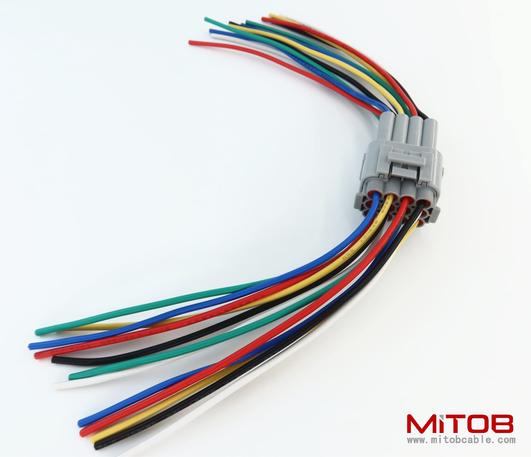 1pcs Male and 1pcs Female 12 Pin Plug Connector Pigtail Cable 12 Way Waterproof Wiring Harness 6inch