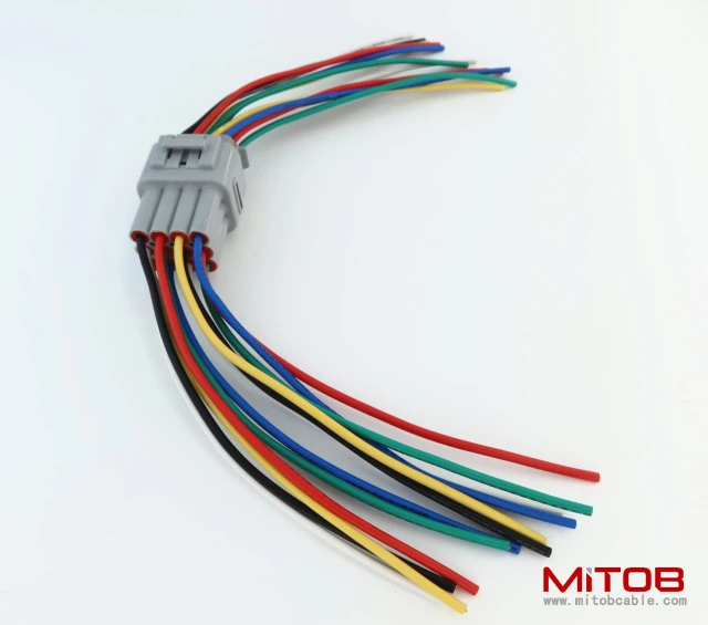 1pcs Male and 1pcs Female 12 Pin Plug Connector Pigtail Cable 12 Way Waterproof Wiring Harness 6inch