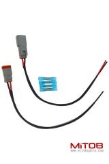 DT 2 Pin Connector Pigtail Cable Male and Female 1ft /30cm