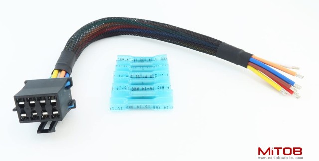 AC Heater Climate Fan Speed Control Replacement Plug Connector Wire Harness Pigtail 8pin for Silverado 1500 2500 3500, 96-99 Chevy Tahoe, 15306189, PT1346