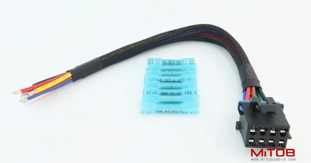 AC Heater Climate Fan Speed Control Replacement Plug Connector Wire Harness Pigtail 8pin for Silverado 1500 2500 3500, 96-99 Chevy Tahoe, 15306189, PT1346