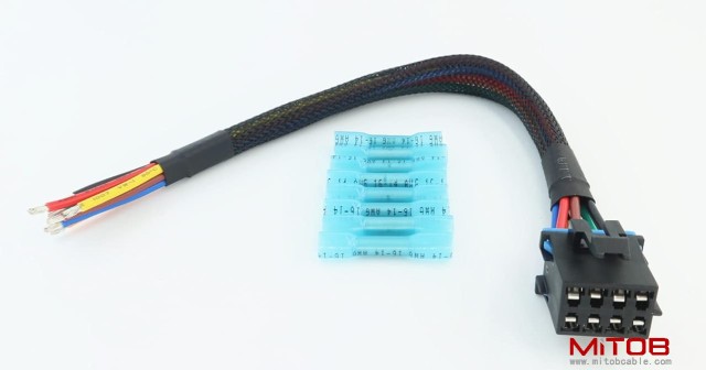 AC Heater Climate Fan Speed Control Replacement Plug Connector Wire Harness Pigtail 8pin for Silverado 1500 2500 3500, 96-99 Chevy Tahoe, 15306189, PT1346