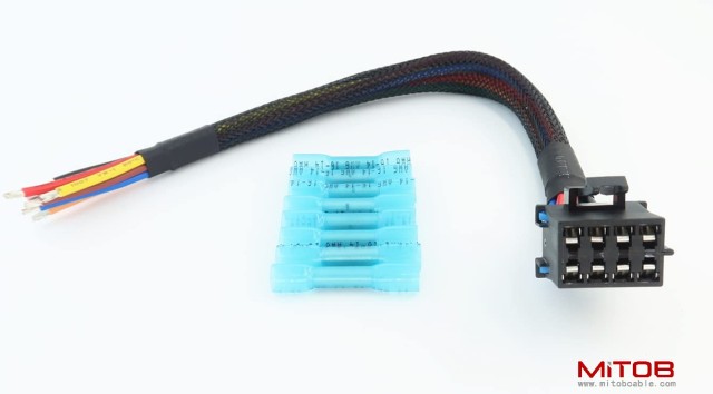 AC Heater Climate Fan Speed Control Replacement Plug Connector Wire Harness Pigtail 8pin for Silverado 1500 2500 3500, 96-99 Chevy Tahoe, 15306189, PT1346