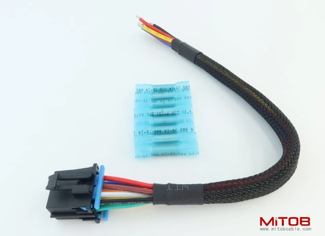 AC Heater Climate Fan Speed Control Replacement Plug Connector Wire Harness Pigtail 8pin for Silverado 1500 2500 3500, 96-99 Chevy Tahoe, 15306189, PT1346