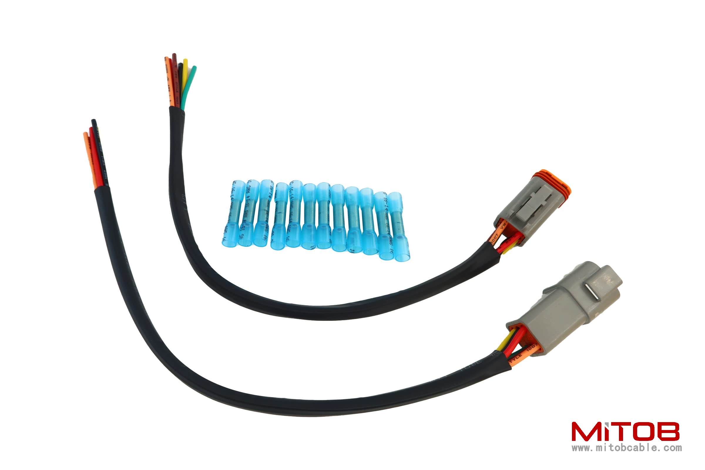 DT 6 Pin Connector Pigtail Cable 6Pin Male and Female 14 AWG 1ft/30cm
