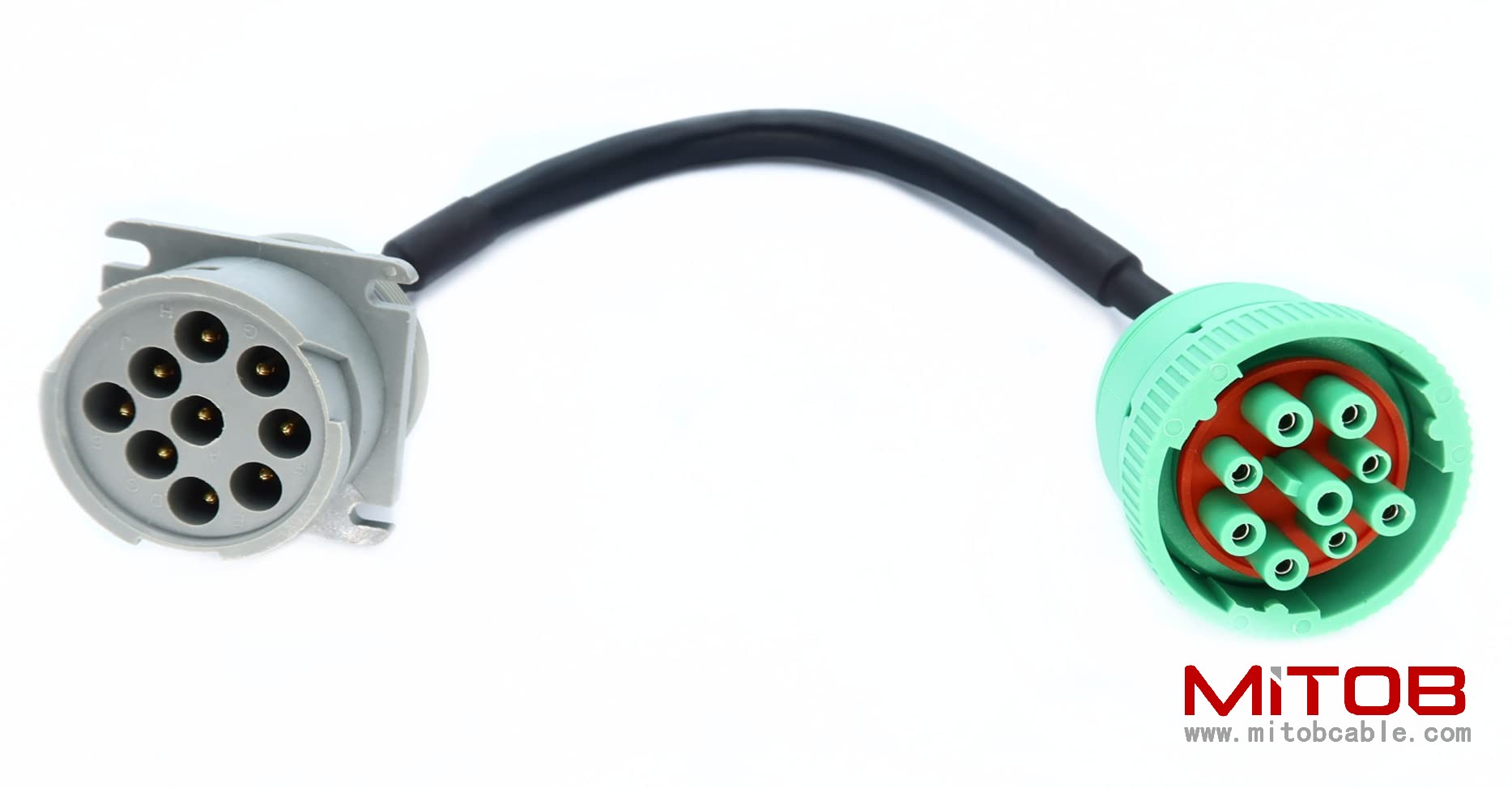 9Pin J1939 Green Type-2 to Cat 9Pin Converting Cable