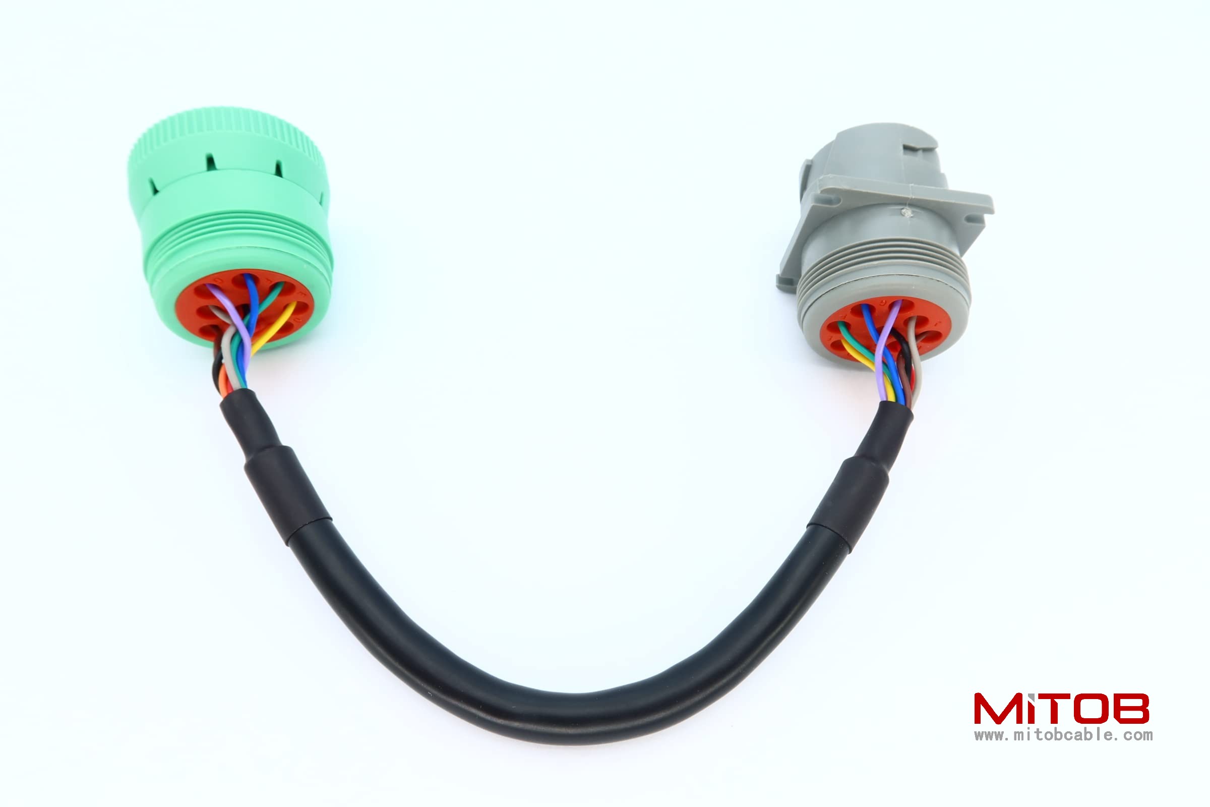 9Pin J1939 Green Type-2 to Cat 9Pin Converting Cable