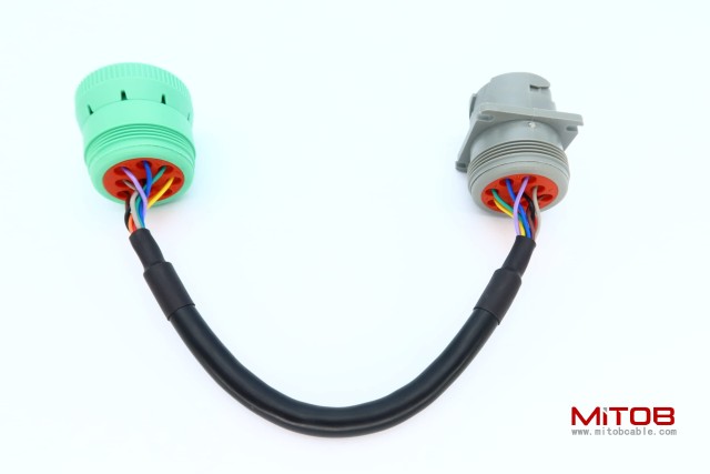 9Pin J1939 Green Type-2 to Cat 9Pin Converting Cable