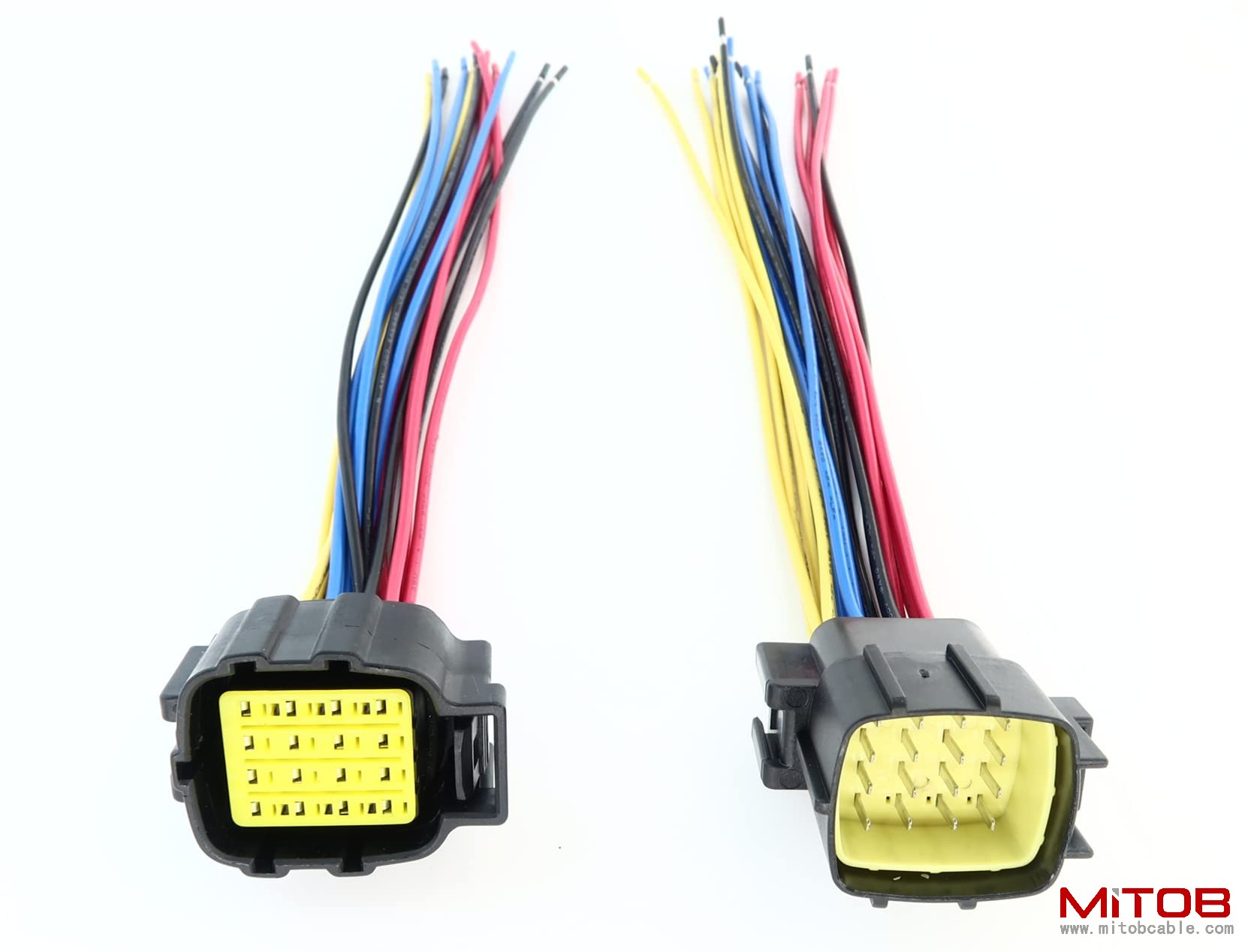 Automotive Wiring Harness Connector Auto Waterproof Connector 16Pin 368047-1 and 368050-1 Plug Pigtail