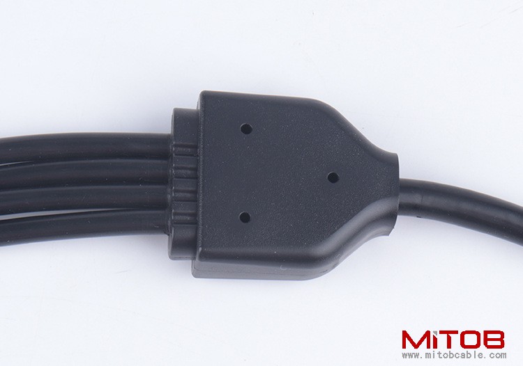 2.1m OBD2 16PIN to 4 DB 9PIN CABLE OBD2 diagnostic tool connection cable